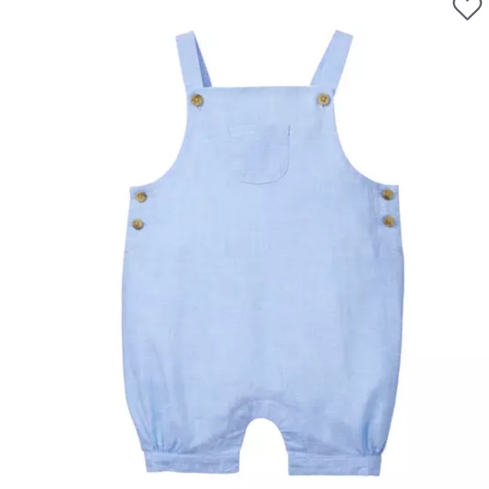 Janie and Jack Linen Overall size 12-18M